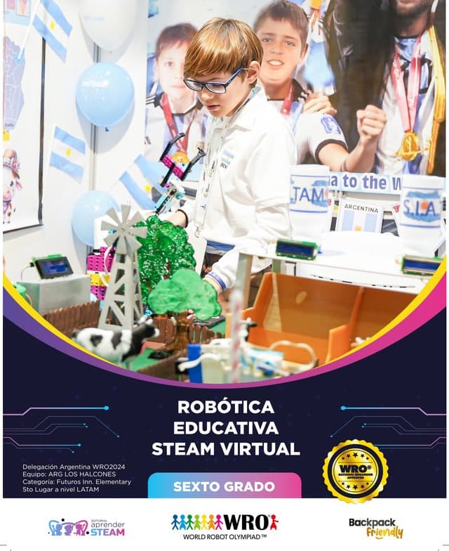 Portada Grade 6 — Aprender STEAM Robótica e IA